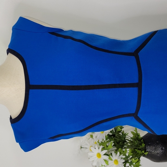 The Limited Sleeveless Blue and Black Dress SZ 4 - Picture 2 of 12